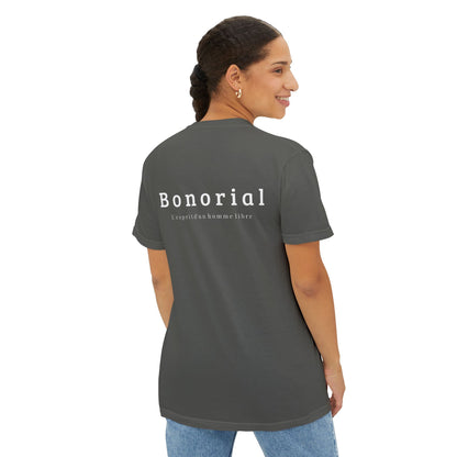 T-shirt à poche Bonorial — t-shirt teint en pièce à logo minimal