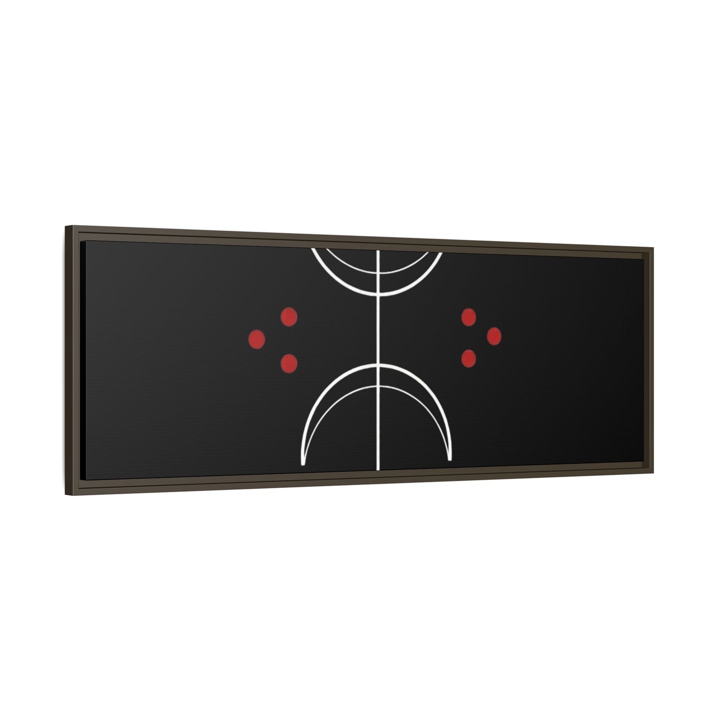 Minimalist Crescent Moon Wall Art — Matte Framed Canvas