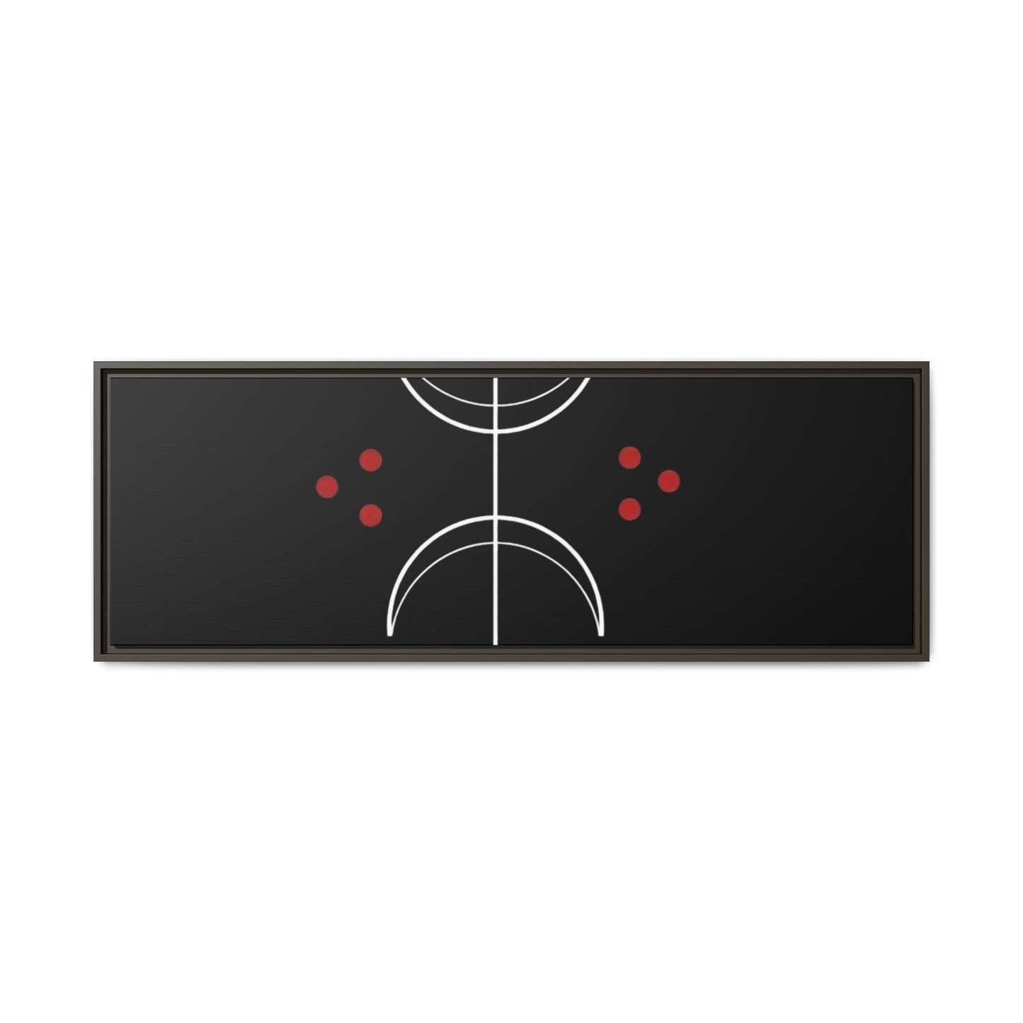 Minimalist Crescent Moon Wall Art — Matte Framed Canvas