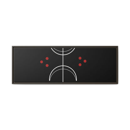 Minimalist Crescent Moon Wall Art — Matte Framed Canvas
