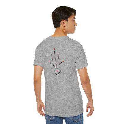 Minimal Geometric T‑Shirt — Abstract Line & Dot Design