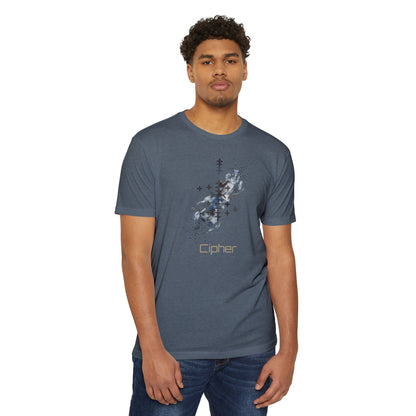 T-shirt graphique Cipher — design technologique abstrait Bonorial