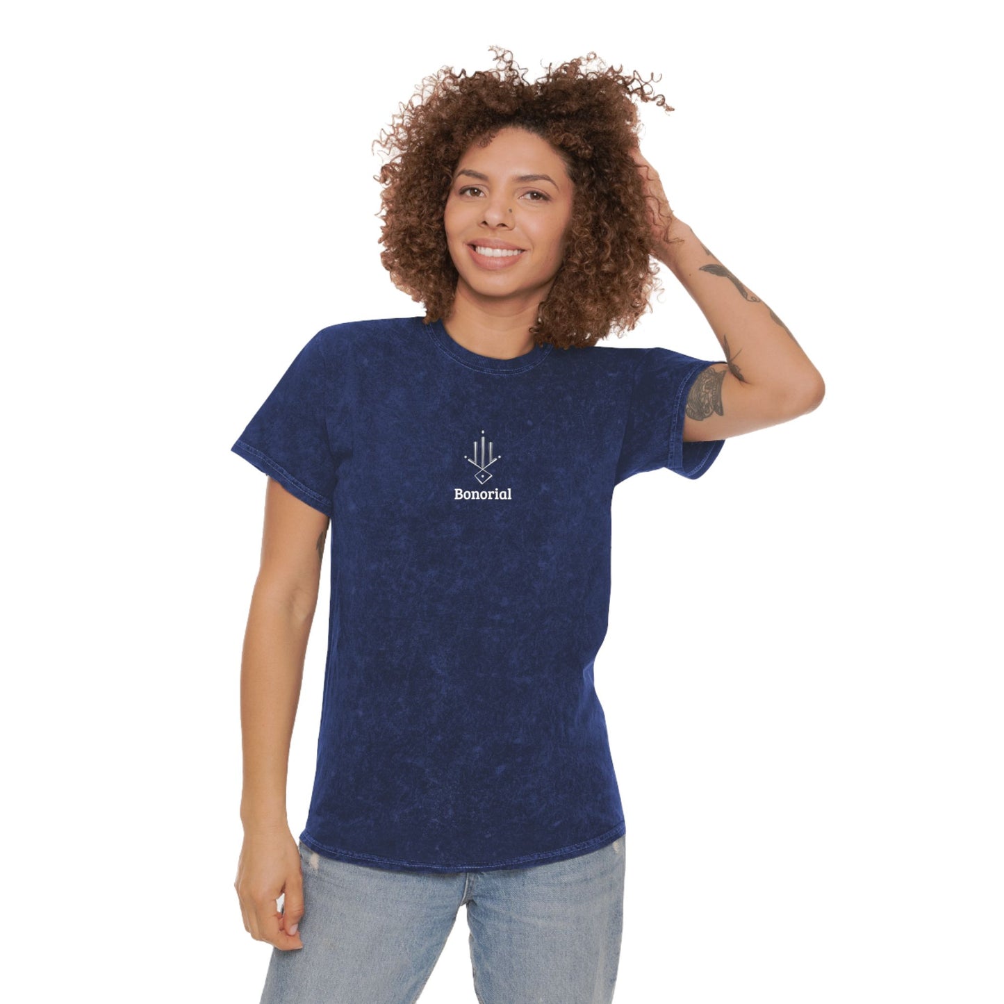 Mineral Wash T‑Shirt — Minimalist Sacred Geometry Graphic