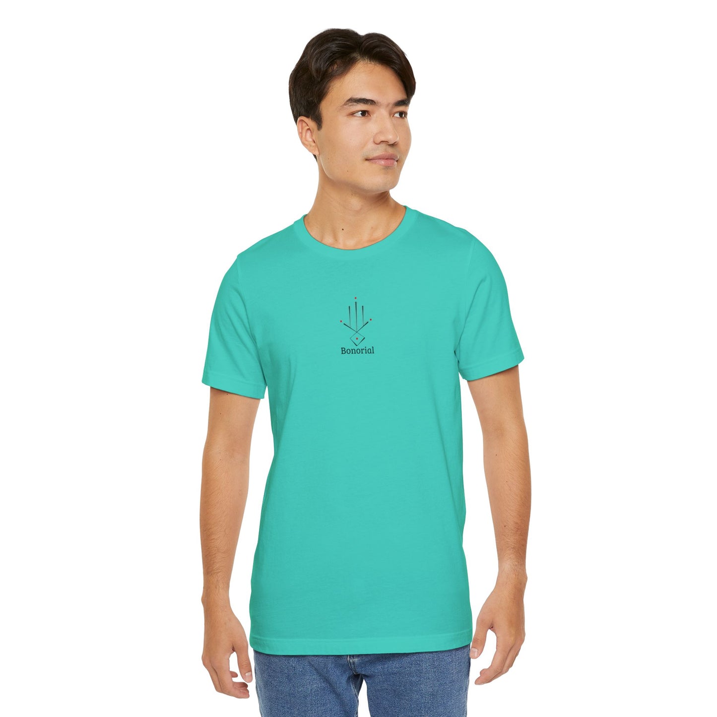 Minimal Geometric T‑Shirt — Abstract Line & Dot Design