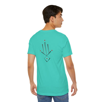 Minimal Geometric T‑Shirt — Abstract Line & Dot Design