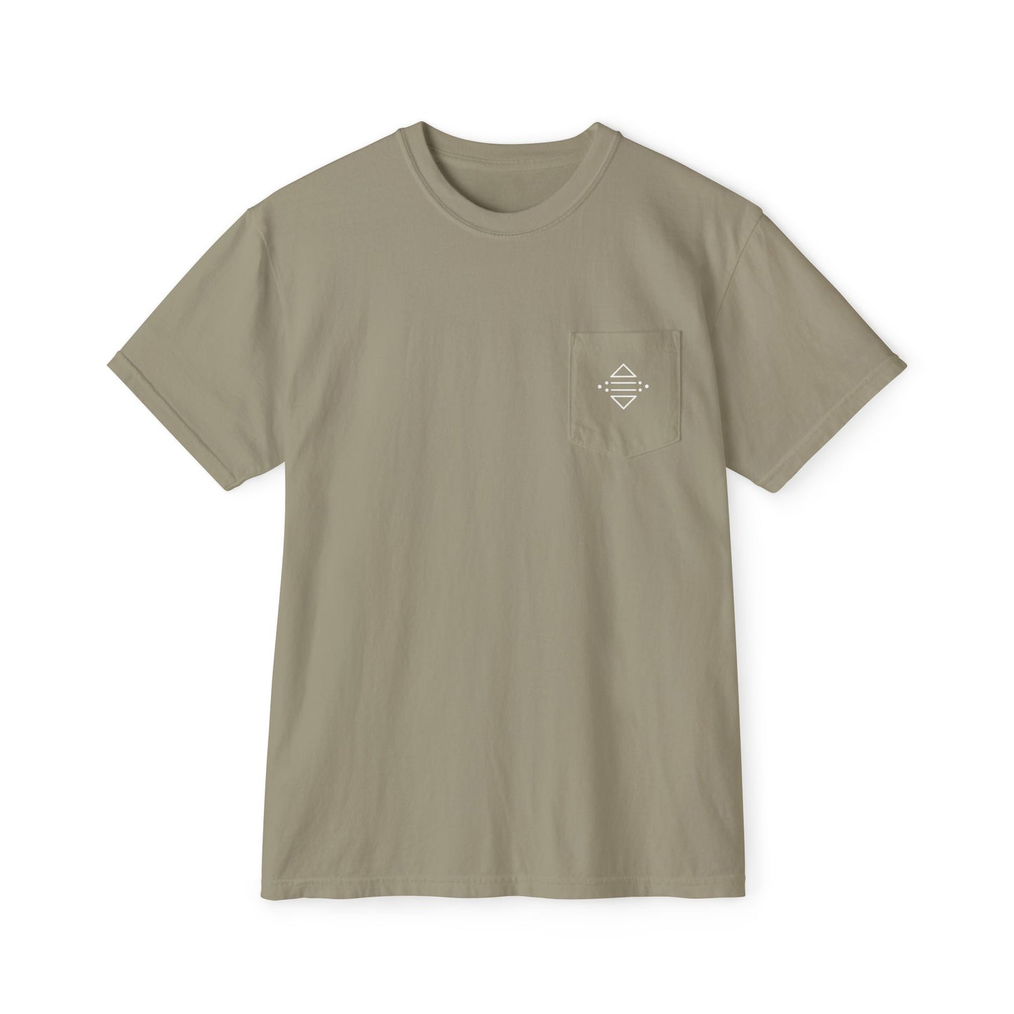T-shirt à poche Bonorial — t-shirt teint en pièce à logo minimal