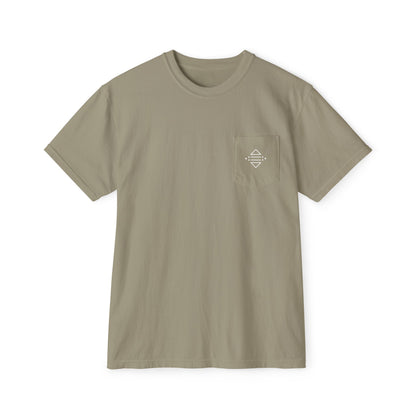 T-shirt à poche Bonorial — t-shirt teint en pièce à logo minimal