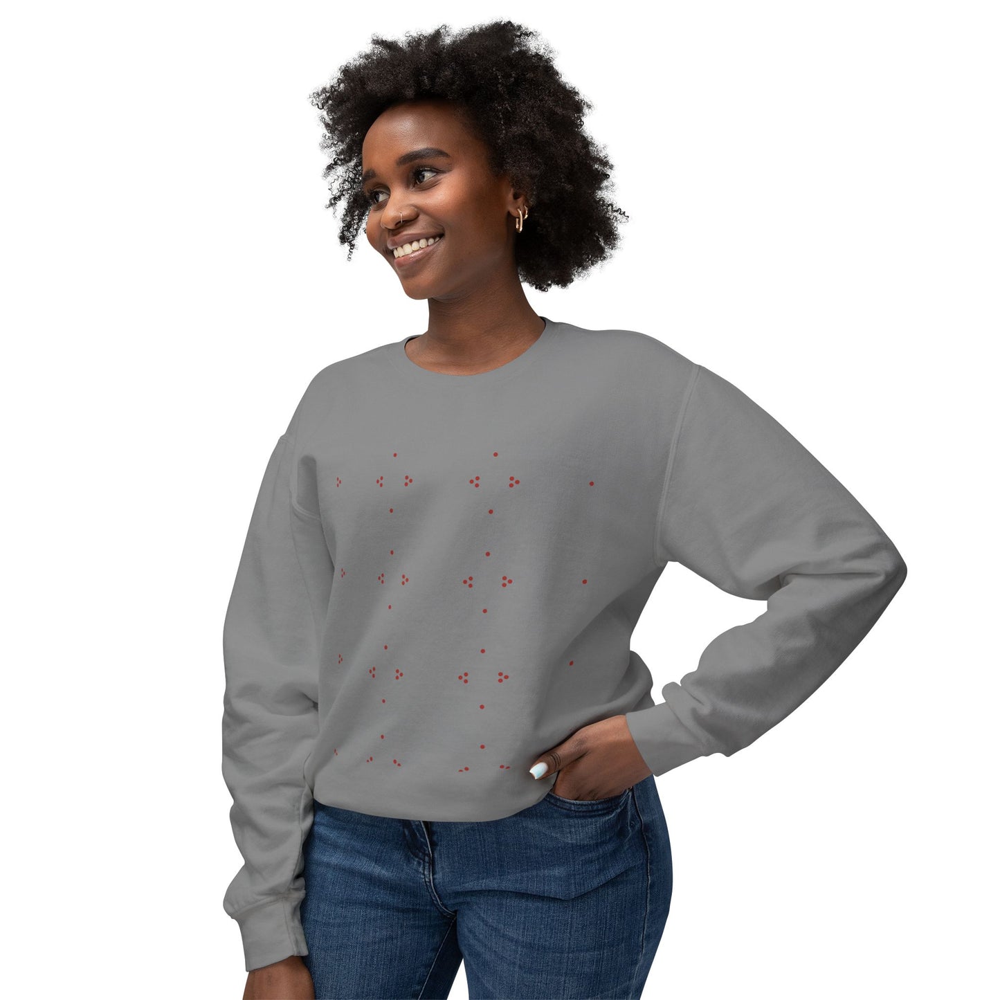Bonorial Libre Echo Crewneck Sweatshirt — Minimal Geometric Back Graphic