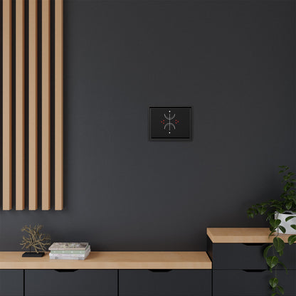 Minimalist Crescent Moon Wall Art — Matte Framed Canvas