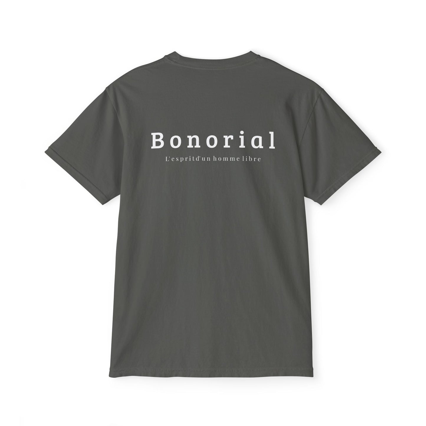 T-shirt à poche Bonorial — t-shirt teint en pièce à logo minimal