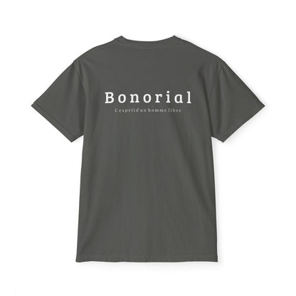 T-shirt à poche Bonorial — t-shirt teint en pièce à logo minimal