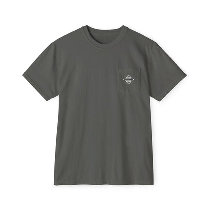 T-shirt à poche Bonorial — t-shirt teint en pièce à logo minimal