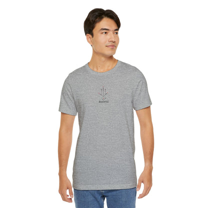 Minimal Geometric T‑Shirt — Abstract Line & Dot Design