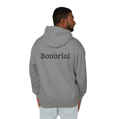 Bonorial Minimalist Logo Hoodie — Lightweight Cream Hooded Sweatshirt