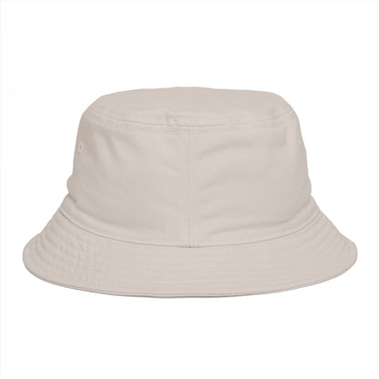 Embroidered Minimal Rose Bucket Hat — Elegant Floral Sun Hat