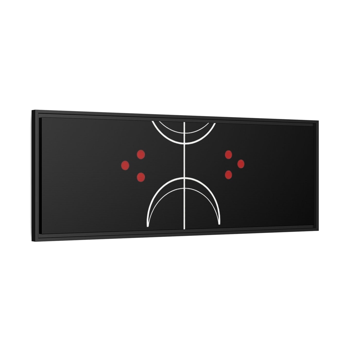 Minimalist Crescent Moon Wall Art — Matte Framed Canvas