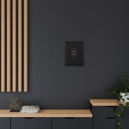 Minimalist Crescent Moon Wall Art — Matte Framed Canvas