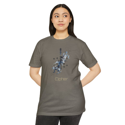 T-shirt graphique Cipher — design technologique abstrait Bonorial