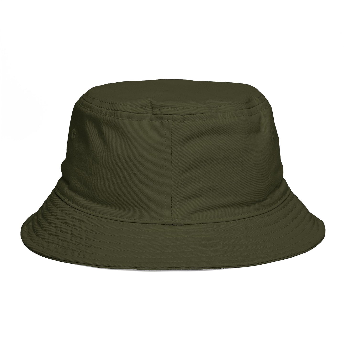 Minimalist Deer Antler Embroidered Bucket Hat — Rustic Brown Outdoor Sun Hat