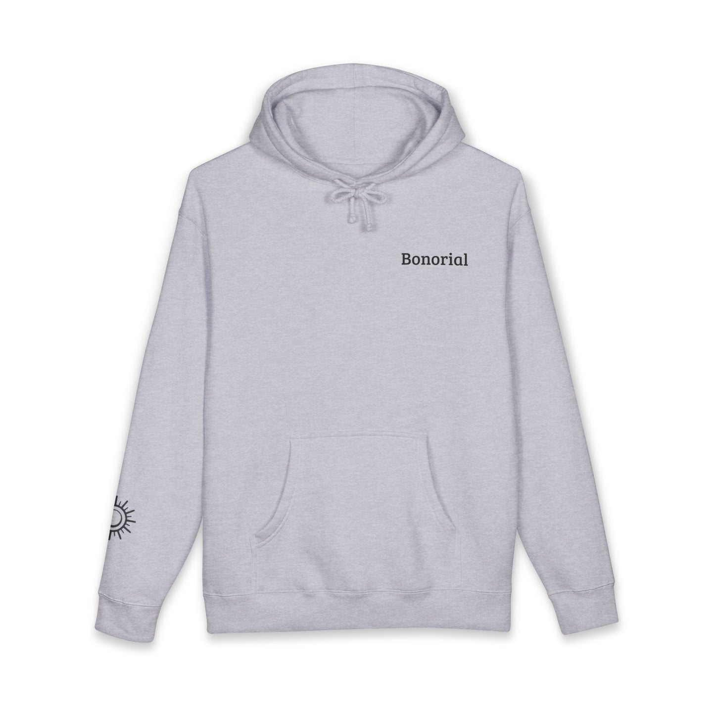Hoodie — Hoodie avec symbole Bonorial et imprimé au dos « Énergie Rythme Équilibre »