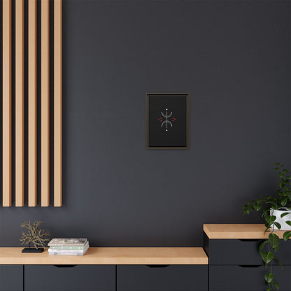 Minimalist Crescent Moon Wall Art — Matte Framed Canvas