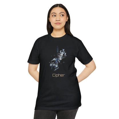 T-shirt graphique Cipher — design technologique abstrait Bonorial
