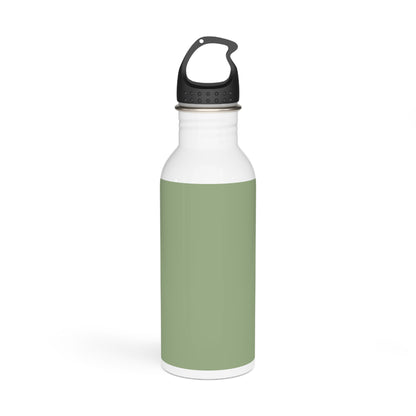 Green Minimalist Geometric Stainless Steel Water Bottle