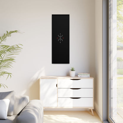 Minimalist Crescent Moon Wall Art — Matte Framed Canvas
