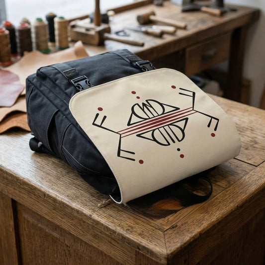 Sac à dos minimaliste – Sac bandoulière décontracté avec motif d'arbre de vie